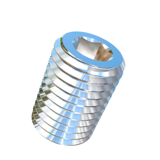 Titanium 1-1/8-7 X 1-3/4 inch UNC Allied Titanium Set Screw, Socket Drive with Cup Point